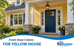12 Front Door Colors for a Yellow House and How to Choose Yours