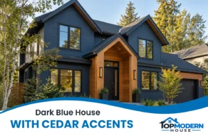 Dark Blue House with Cedar Accents: 15 Design Ideas